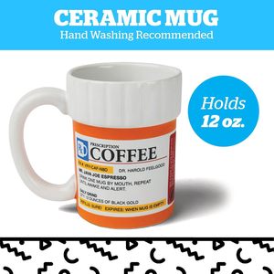 Taza <span class=keywords><strong>de</strong></span> café grande y divertida <span class=keywords><strong>de</strong></span> 12 oz con tapa, <span class=keywords><strong>diseño</strong></span> <span class=keywords><strong>de</strong></span> prescripción médica, regalo temático <span class=keywords><strong>de</strong></span> farmacia <span class=keywords><strong>para</strong></span> médicos, suministros <span class=keywords><strong>para</strong></span> café, té y espresso - Product Image 4