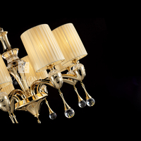 VH Modern Jane Europe lustre élégant brillant en argent brillant lampadaire en cristal à LED, lustre de couloir suspendu au plafond