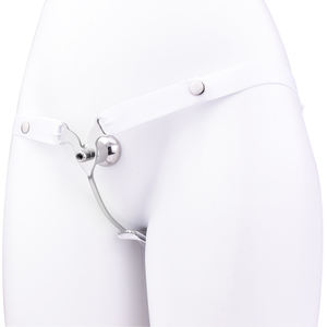 FRRK Sissy Pink cinturón de <span class=keywords><strong>castidad</strong></span> elástico con catéter opcional para transformación masculina a femenina trajes sexuales jaula de pene plano de acero - Product Image 4