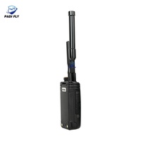 Détecteur de signal anti-drone portable 300 MHz-6200 MHz avec détection longue portée ≥1 km, alarme sonore et lumineuse pour la sécurité