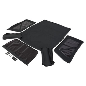 Màu đen mềm hàng đầu với Cửa Sổ Màu phù hợp với Jeep Wrangler JK 2 cửa mô hình 2010-2018 - Product Image 6