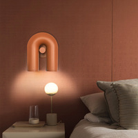 Lampe murale d'escalier de chambre à coucher, hôtel, simple, post-moderne, éclairage intérieur, luxe, décoration en forme de U, lampe murale LED