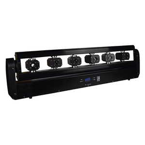 Barre laser DJ DMX 6x500mW RGB 3-en-1 à 6 têtes mobiles pour discothèques, mariages, fêtes et éclairage de scène - Product Image 2