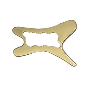 Customised Body Gua Sha <b>Facial</b> Tool Handheld Large Stainless Steel 304 Brass CNC Metal Guasha Tool - Product Image 3