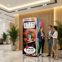 Nieuwe eiwitpoeder milkshake machine, 27 inch high-definition scherm, ondersteunt WiFi/4G remote backend, geschikt voor kantoorruimtes