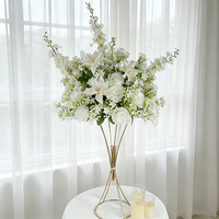 Boule de fleurs artificielles de luxe, centre de table floral pour cérémonie de mariage et banquet