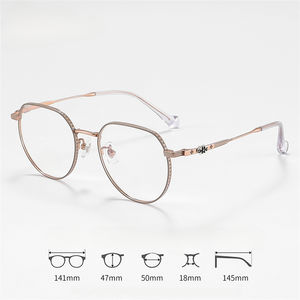 Monture de lunettes ronde vintage pour étudiants, ultralégère, pour myopie - Product Image 6