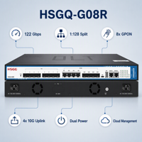 Dispositivo OLT GPON de 8 Puertos con Gestión en la Nube, VLAN, QinQ, ACL, QoS, Terminal de Línea de Fibra Óptica