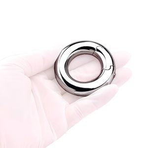 FRRK Ball Stretcher, Male Stainless Steel Ball Stretcher Testicle <b>Stretching</b> <b>Ring</b> Metal Device Cock <b>Ring</b> Delay Sex Toys for Men - Product Image 5