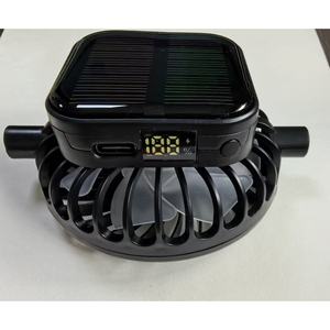 Coquettish Solar Powered Clip Fan 300mAh 500mAh Built In Battery High Power Cooling For <b>Hat</b> Wearable Portable Fan - Product Image 4