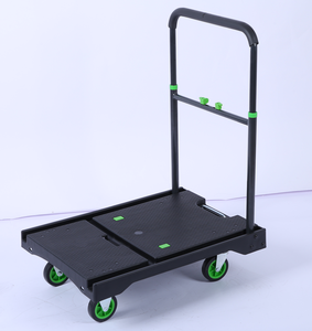 120 kg Foldable <b>Platform</b> <b>Trolley</b> Cart Heavy Duty Steel Hand Cart Four Wheel Material Handling for Tools - Product Image 6