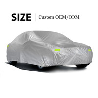 Housse de voiture en tissu Dxford 210D pour toutes les saisons, protection UV extérieure, résistante aux rayures, coupe-vent, isolation thermique