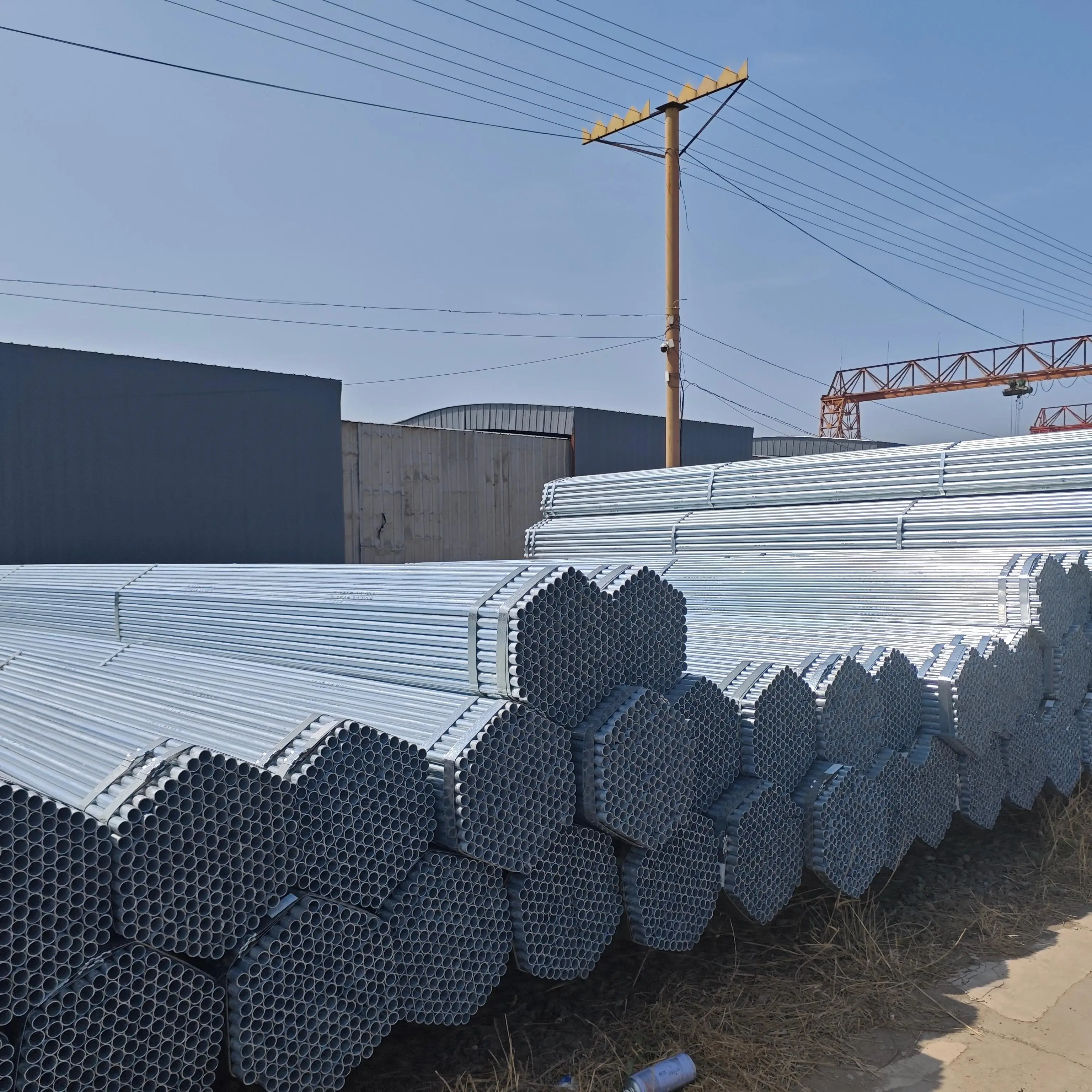GI Round Pipe Sch10 Sch20 Sch40 ASTM A53 Galvanized Steel Tube Manufacturer Price High Quality Zinc Coated Steel Pipe Sale · image 1