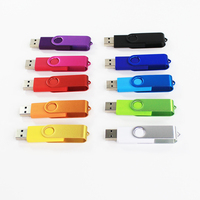 Clé USB 2.0 OEM personnalisée, design élégant en forme de stylo, fonction pivotante, clé micro USB 8 Go, clés USB promotionnelles en plastique et métal
