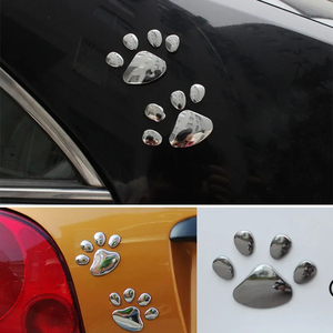 Autocollants de voiture en gros : Patte d'animal 3D, empreintes de chien, décalcomanie, accessoires moto - Product Image 4
