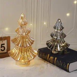 christmas novelty glitter ornaments wholesale christmas trees artifical led glass christmas tree