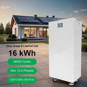 Paquete de Baterías de Iones de Litio para Hogar Solar, Personalizable de Fábrica, Recargable, de 16kWh/15kWh, 51.2V/48V, 280Ah/314Ah, con Comunicación CAN - Product Image 1