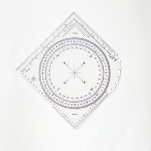 Righello coordinato quadrato UTM/MGRS da 10,5 cm e goniometro con varie scale per lettura mappe e navigazione all'aperto - Product Image 1