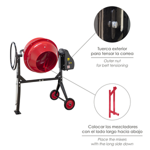 Hormigonera de 160 litros / 650 W. Desmontable - Product Image 2