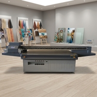 Mesin Cetak UV Flatbed Otomatis 2513 Baru, Format Besar, Digital, untuk Kaca, Kayu, Akrilik, dan Coroplast