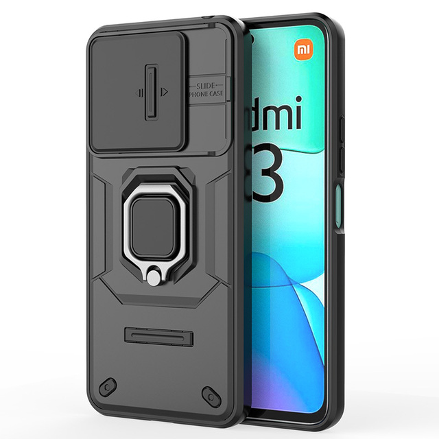 Luxury Personalized Anti-Drop Back Cover Metal Ring Lens Protector Phone Case for Redmi 13 Note 12 Pro Plus S Turbo Turbo 4 Pro
