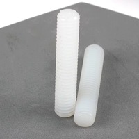 PA66 Nylon Threaded Rod Nylon Stud Bolt Insulating Corrosion Resistant Plastic Fully Threaded Rod