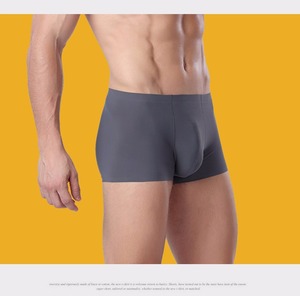 Caleçons Boxers Respirants et Antibactériens 5A en Soie Glacée à Séchage Rapide pour Hommes, Idéaux pour Jeunes Étudiants, Vente en Gros, Sous-vêtements Transfrontaliers - Product Image 2