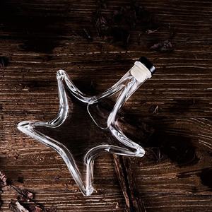 Botella de vidrio de estrella de cinco puntas de forma especial para licor/Vodka/regalo - Product Image 3