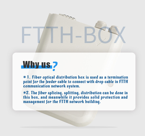 Caja de Distribución de Fibra Óptica FTTH FAT de 8 Núcleos, Caja Terminal PLC OEM para Interiores/Exteriores, Conector SC 3G/4G/Wi-Fi - Product Image 5