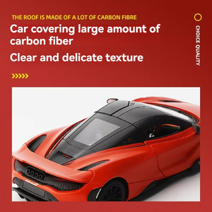 Modelo a Escala 1:24 del Superdeportivo McLaren <span class=keywords><strong>765LT</strong></span> de CCA, con Sonido y Luces, Puertas Abatibles, Decoración Metálica, Modo Coleccionable - Product Image 4