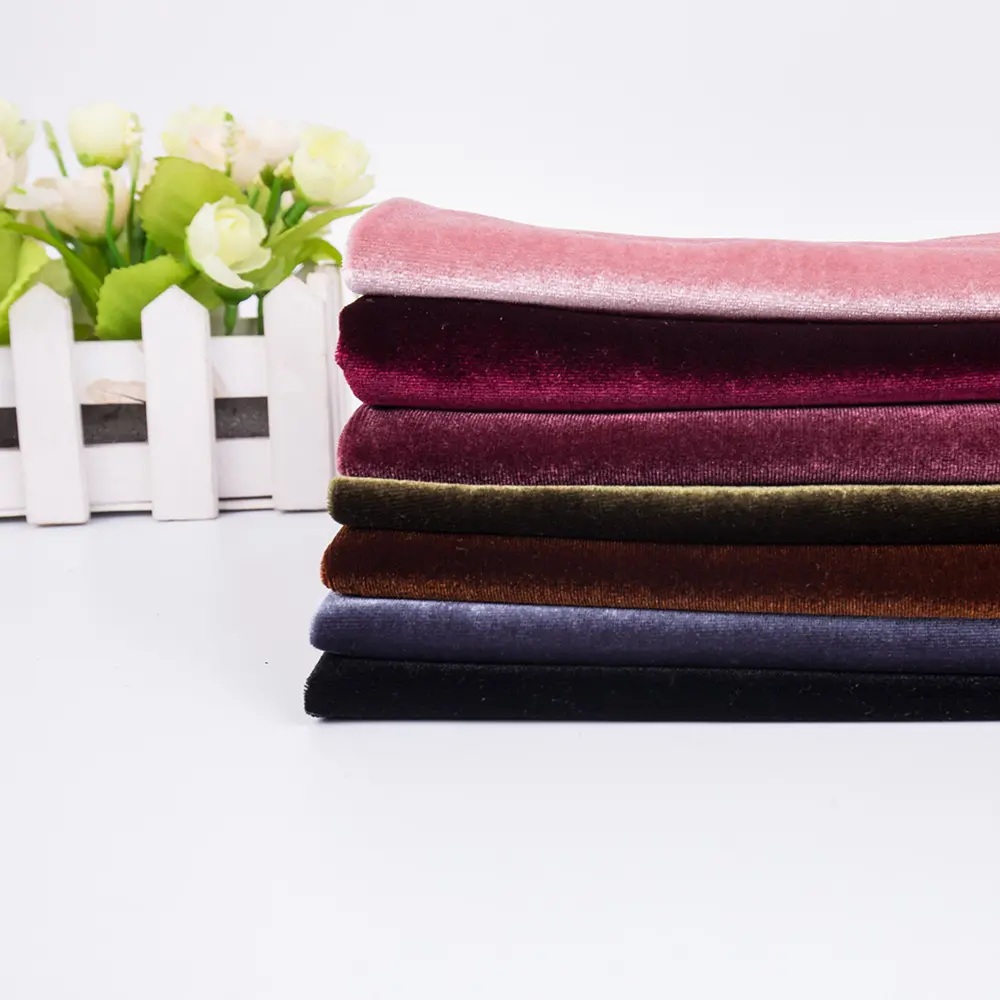 Terciopelo de seda brillante coreano para Abaya de Oriente Medio, producto listo, elástico de poliéster y LICRA