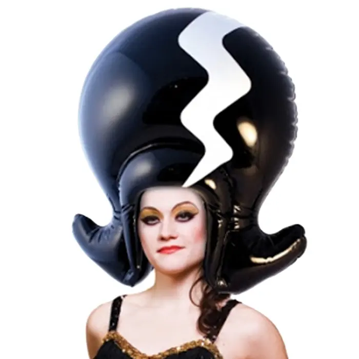 Vinilo inflable cabezas PVC inflable de pelucas de plástico divertido sombreros juguetes en <span class=keywords><strong>la</strong></span> fiesta para adultos