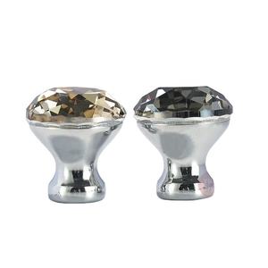 30 millimetri 40 millimetri di Cristallo di Vetro Grigio Del Governo Knob Cassetto Estraibile Maniglia Kitchen Door Guardaroba Hardware di Cristallo + In Lega di Zinco - Product Image 2