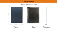 295x150mm 6.5w petits panneaux solaires batterie externe petit Module solaire Mini panneau photovoltaïque étanche jardin lumières solaires