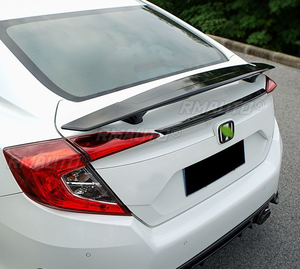 Pour Honda Civic 10ème génération 4 portes 2016-2020, kit carrosserie avec becquet arrière en plastique ABS, aileron de coffre arrière, pièce extérieure - Product Image 4