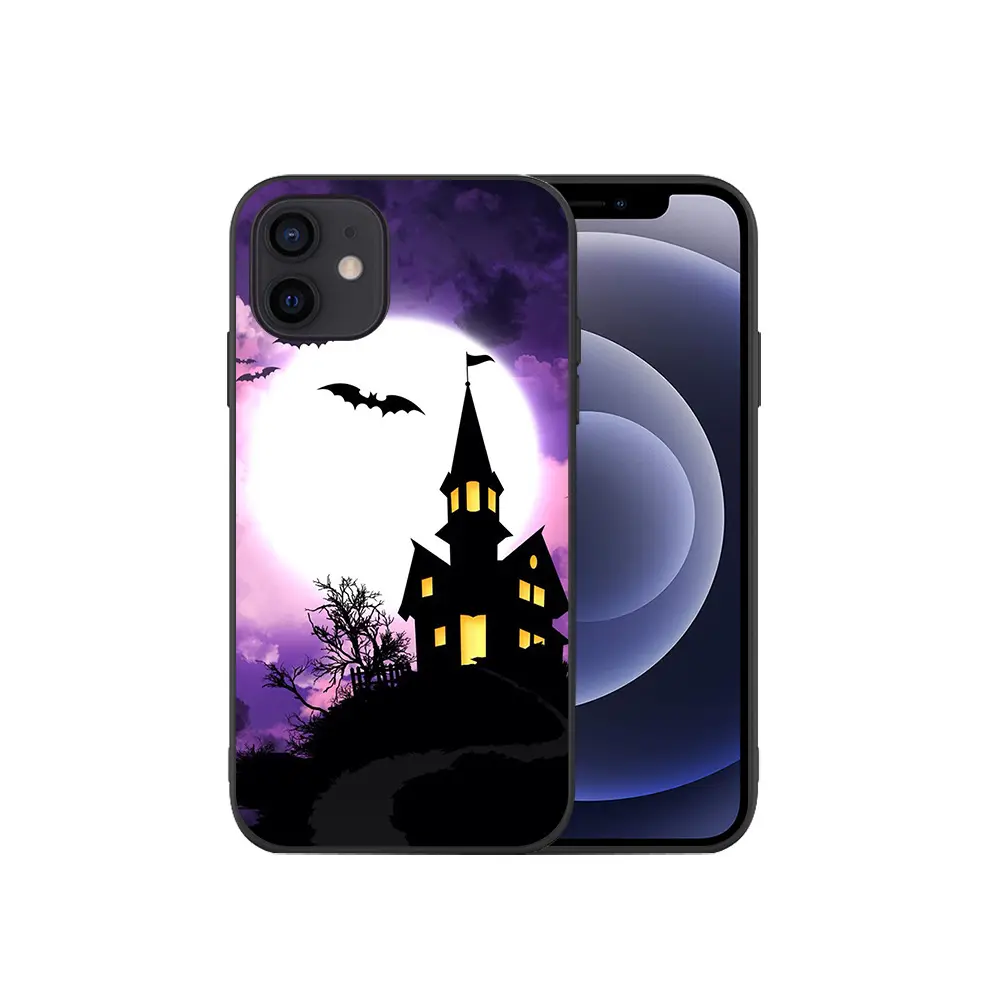 Panic Cartoon Couple Pumpkin Lamp Batman Suitable Phone Case for Iphone14 Pro