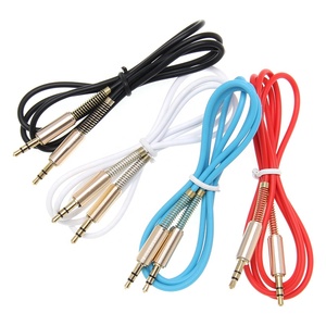 Cables auxiliares de resorte de 1M, adaptador de Jack de <span class=keywords><strong>Audio</strong></span> <span class=keywords><strong>auxiliar</strong></span> de 3,5mm, <span class=keywords><strong>Cable</strong></span> de altavoz de coche para <span class=keywords><strong>iPhone</strong></span>, Samsung, teléfono, PC, auriculares MP4 - Product Image 1