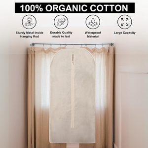 Housse de costume en toile de coton biodégradable et organique, personnalisable, en gros, à prix abordable - Product Image 2