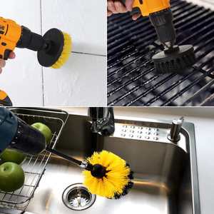 Ensemble de 4 brosses de nettoyage portables <span class=keywords><strong>pour</strong></span> <span class=keywords><strong>perceuse</strong></span>, brosses de détaillage automobile en <span class=keywords><strong>plastique</strong></span> <span class=keywords><strong>pour</strong></span> <span class=keywords><strong>perceuse</strong></span> automatique - Product Image 4