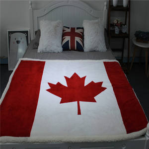 Venta al por mayor Bandera Nacional 3D impresión Digital Union Jack bandera franela manta gruesa sofá manta Doble - Product Image 5