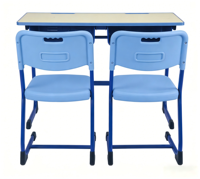 Ensemble Chaise et Bureau Scolaire Norler – Personnalisable, Réglable, Confortable, Écologique, en ABS Ignifuge, 1 Tiroir – Siège Individuel