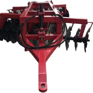 Herse à disques pliable à 36 lames de type aile pour tracteur, cultivateur agricole hydraulique robuste, rouge - Product Image 4