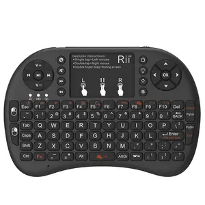 Mini sem fio rii i8 + 2.4g teclado touchpad