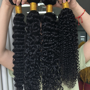 Wholesale Bulk Brazilian Cambodian Virgin Human Hair <strong>Weave</strong> Bundles <strong>Indian</strong> Hair <strong>Deep</strong> Wave 8 Inches 100g Double Drawn Natural - Product Image 3