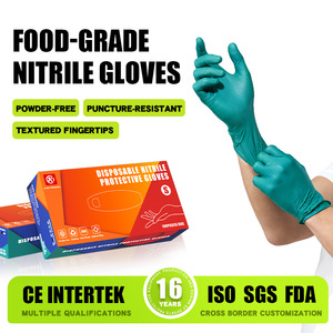 Jinke Nitrile Disposable Gloves Food Grade For Kitchen Cleaning Home Use Waterproof Oil Resistant - Product Image 2