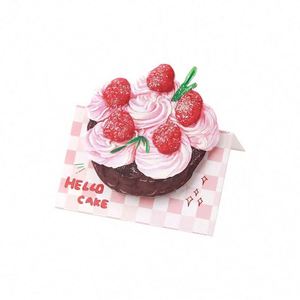 Cute Self-Adhesive Dessert Alien Design Memo Pads <b>Creative</b> Paper Office Supplies for Learning Record Memos School Season - Product Image 2