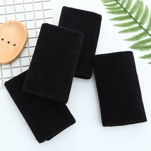 Personnalisé Salon De <span class=keywords><strong>Coiffure</strong></span> Noir <span class=keywords><strong>Microfibre</strong></span> Barber <span class=keywords><strong>Serviette</strong></span> Avec LOGO - Product Image 6