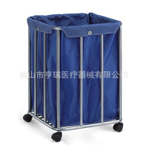 Carro de residuos hospitalarios Henry HR-421 de acero inoxidable para quirófano y recolección de ropa de cama - Product Image 2