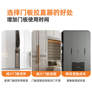 Weifa Cabinet Door Straightener Aluminum Alloy Non-Detachable <b>Wardrobe</b> <b>Hardware</b> Door Mount - Product Image 4
