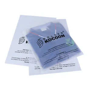 Saco de embalagem para roupas de banho fosco com logotipo personalizado ecológico para impressão de roupas de banho biodegradáveis com autoadesivo